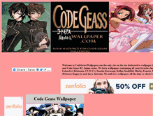 Tablet Screenshot of codegeasswallpaper.com